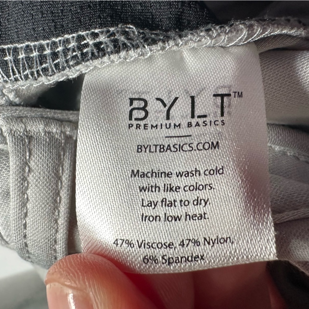 BYLT Basics Men’s Gray Everyday Modern Tapered Slim Stretch Pants- Size 32x29 - Picture 7 of 15
